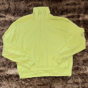 Lou & Grey Vibrant Green Zip-Up